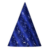 ブルーメタルの雨滴 パーティーハット (左)