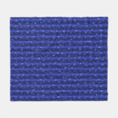 ブルーメタルの雨滴 フリースブランケット (正面(横))