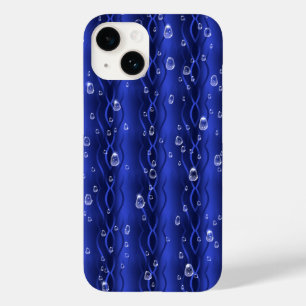 ブルーメタルの雨滴 Case-Mate iPhone 14ケース