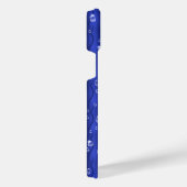 ブルーメタルの雨滴 iPhoneケース (右側面)