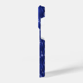 ブルーメタルの雨滴 iPhoneケース (左側面)