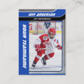 ブルーメタルアイスホッケートレーディングカード コーリングカード (正面)