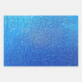 ブルーメタル上の氷 ラッピングペーパーシート (正面2)