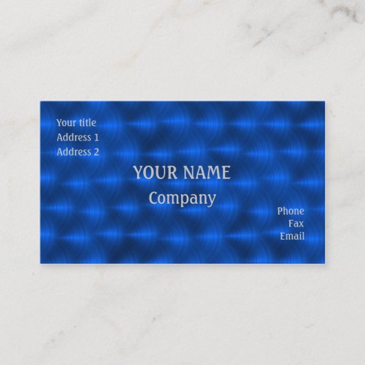 ブルーメタル 名刺 (正面)