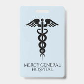 ブルーメディカルサードクターカドゥセウス病院 バッジ (Back)