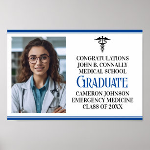 ブルーメディカルスクールフォト卒業パーティー ポスター