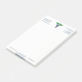 ブルーメディカルスタイリッシュカドゥセスグリーンウイングクロス ポストイット (アングル)