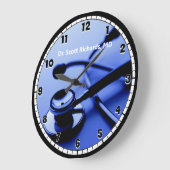 ブルーメディカルドクターズオフィスカスタム ラージ壁時計 (傾斜)