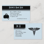 ブルーメディカルビジネスカード 名刺 (正面/裏面)