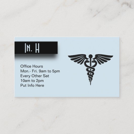 ブルーメディカルビジネスカード 名刺 (裏面)