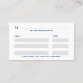 ブルーメディカル3Dカドゥセウス金ゴールドクロス 予約カード (裏面)