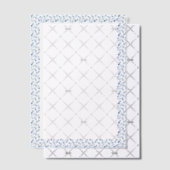 ブルーメディテランのタイルイタリアンミニマ結婚リスト ベラム紙招待状 (オフセット (招待状))