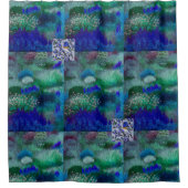 ブルーメドウシャワーカーテン シャワーカーテン (正面)