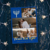 ブルーメノーラ平和愛光写真コラージュゴールド 箔シーズンカード