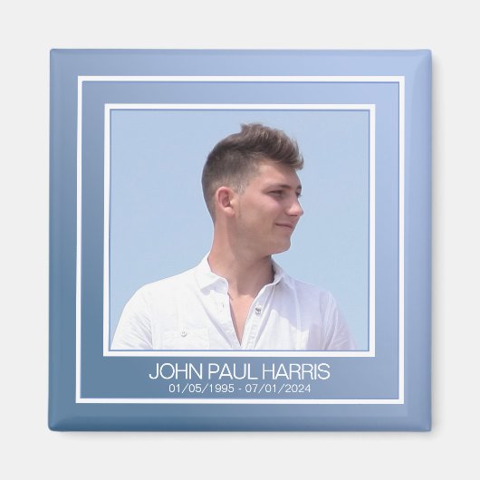 ブルーメモリアル写真 マグネット (正面)