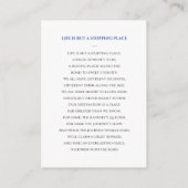 ブルーメモリアル葬儀祈りの言葉カード(写真付) エンクロージャーカード (裏面)