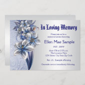 ブルーメモリエレガントアルサービスのお知らせ 招待状 (正面/裏面)