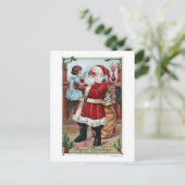 ブルーメリーのクリスマスサンタホールディングガール シーズンポストカード (スタンド正面)