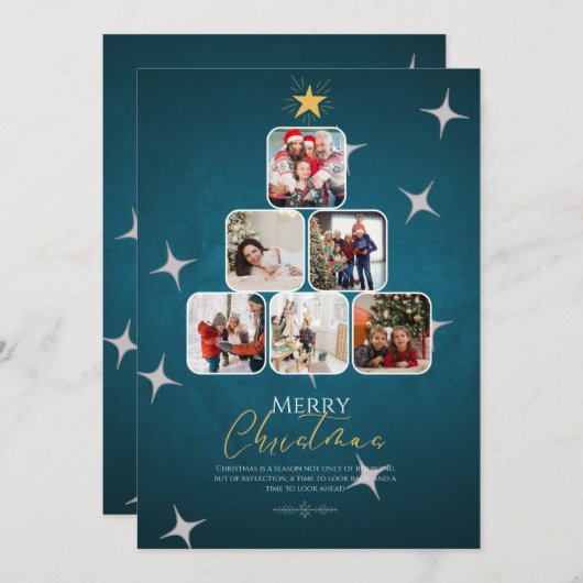 ブルーメリークリスマスファミリー シーズンカード (正面/裏面)