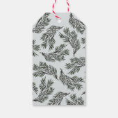 ブルーメリークリスマスヴィンテージクリスマスオーナメント ギフトタグ (裏面)