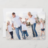 ブルーメリークリスマス2枚の写真カード シーズンカード (裏面)