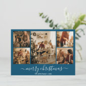 ブルーメリークリスマス5 – フォトホリデーカード シーズンカード (スタンド正面)