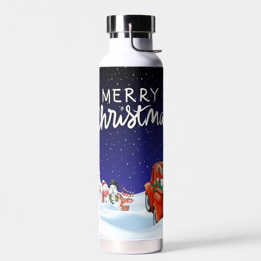 ブルーメリークリスマス ウォーターボトル (左面)
