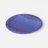 ブルーメリークリスマス ペーパープレート (アングル)