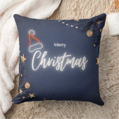 ブルーメリーモダンクリスマス クッション (ブランケット)