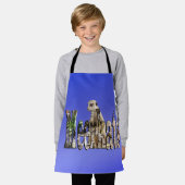 ブルーメルカット、ガールズエプロン エプロン (着用した状態)