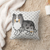 ブルーメルシェトランドシープドッグマンガードッグ&ポーズ クッション (ブランケット)