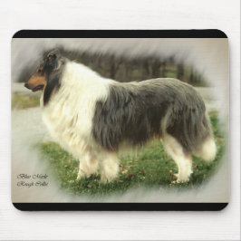 ブルーメルラフCollieアートギフト マウスパッド