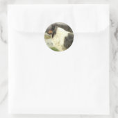 ブルーメルラフCollieアートギフト ラウンドシール (バッグ)