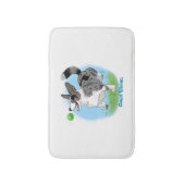 ブルーメルルウェルシュコーギーカーディガン – バスマット/ペット。 バスマット (正面縦)