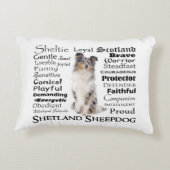 ブルーメルルシェットランド・ シープドッグの特徴ピロー アクセントクッション (裏面)
