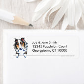 ブルーメルルシェットランド・ シープドッグシェットランドシェプドッグクリーンシンプル ラベル (インサイチュ)