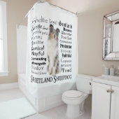 ブルーメルルシェットランド・ シープドッグ特性シャワーカーテン シャワーカーテン (インサイチュ)