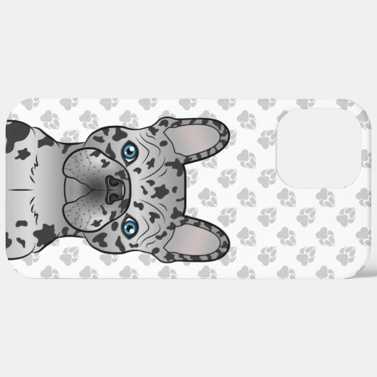 ブルーメルルフランスのブルドッグフランスかわいい犬とポーズ Case-Mate iPhoneケース (裏面 / 右)