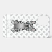 ブルーメルルフランスのブルドッグフレンチーかわいい犬と名前 Case-Mate iPhoneケース (裏面 (横))