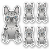 ブルーメルルフランスのブルドッグ シール (正面)