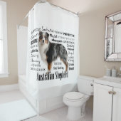 ブルーメルレオーストラリアシェパード シャワーカーテン (インサイチュ)