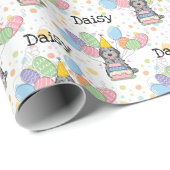 ブルーメルレコックパプオカバポウドッグ誕生日 ラッピングペーパー (ロールコーナー)