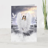 ブルーメルレコリーエンジェル天国ペットロス悔やみや弔慰 カード (正面)