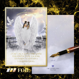 ブルーメルレコリーエンジェル – ペット悔やみや弔慰フォイルカード 箔シーズンカード