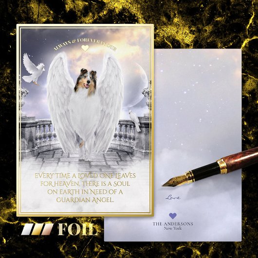 ブルーメルレコリーエンジェル – ペット悔やみや弔慰フォイルカード 箔シーズンカード