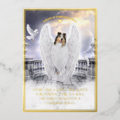 ブルーメルレコリーエンジェル – ペット悔やみや弔慰フォイルカード 箔シーズンカード (正面)