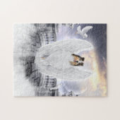 ブルーメルレコリーガーディアンガーディアンエンジェンドイン犬天国- ジグソーパズル (横)