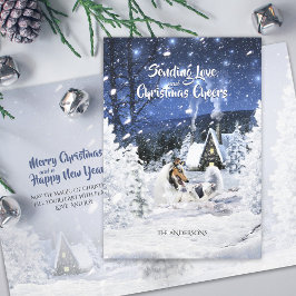 ブルーメルレコリー&ランブズイン白いクリスマスナイト –  シーズンカード