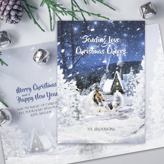 ブルーメルレコリー&ランブズイン白いクリスマスナイト –  シーズンカード