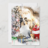 ブルーメルレコリー&子猫、メリークリスマス – カード (正面)